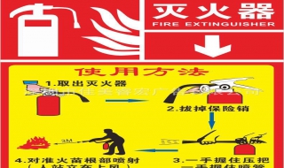 常见灭火器的使用方法 3种方法介绍