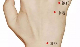 阳池穴的功效作用 什么情况下可按