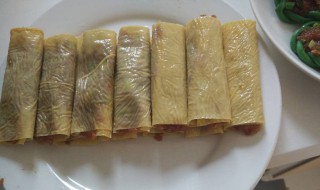 豆皮卷肉的做法 快来尝试一下吧